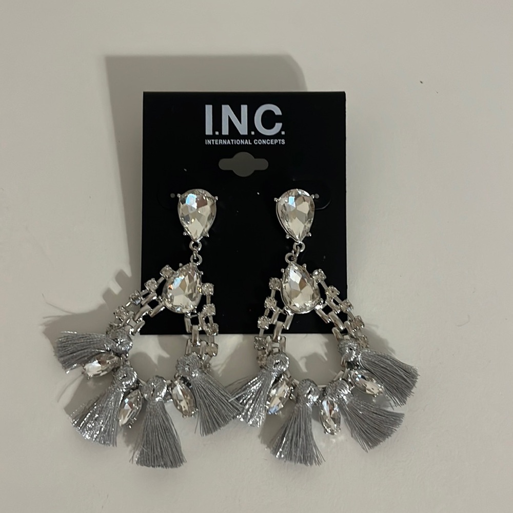 INC chandelier earrings